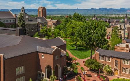 campus aerial shot
